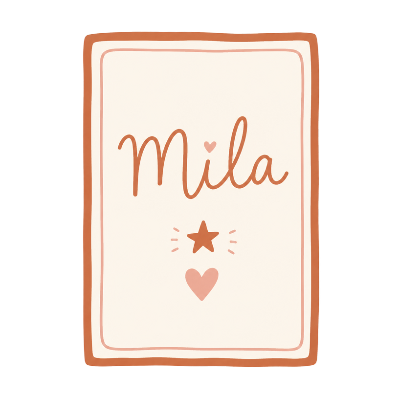 Illustratie Geboorteraam mini